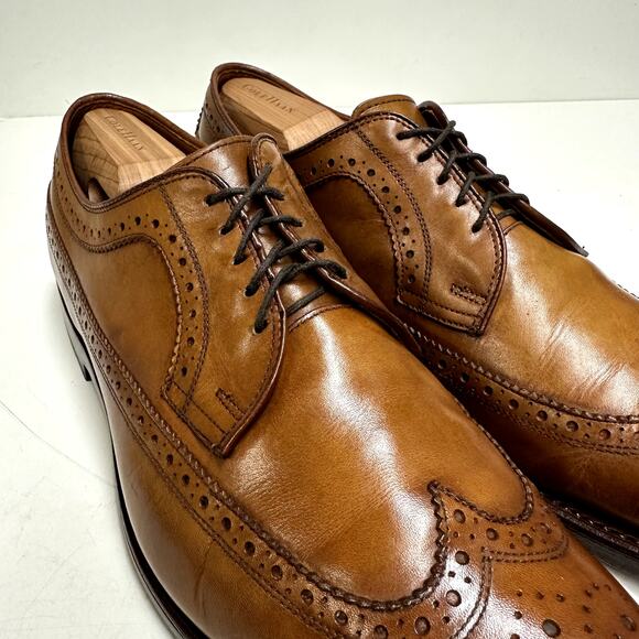 EXCELLENT Allen Edmonds x Ralph Lauren Brown Calf Longwing UNWORN HEELS USA 11.5 main image 7